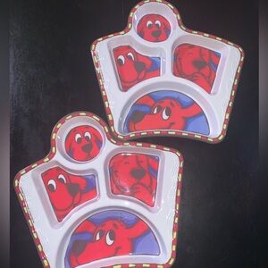Vintage Clifford the Big Red Dog Child’s Plates